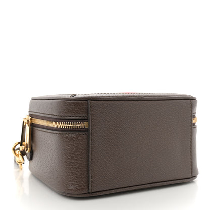 Gucci GG Supreme Monogram Textured Dollar Calfskin Mini Ophidia Top Handle Square Shoulder Bag Beige Ebony New Acero 4 of 10