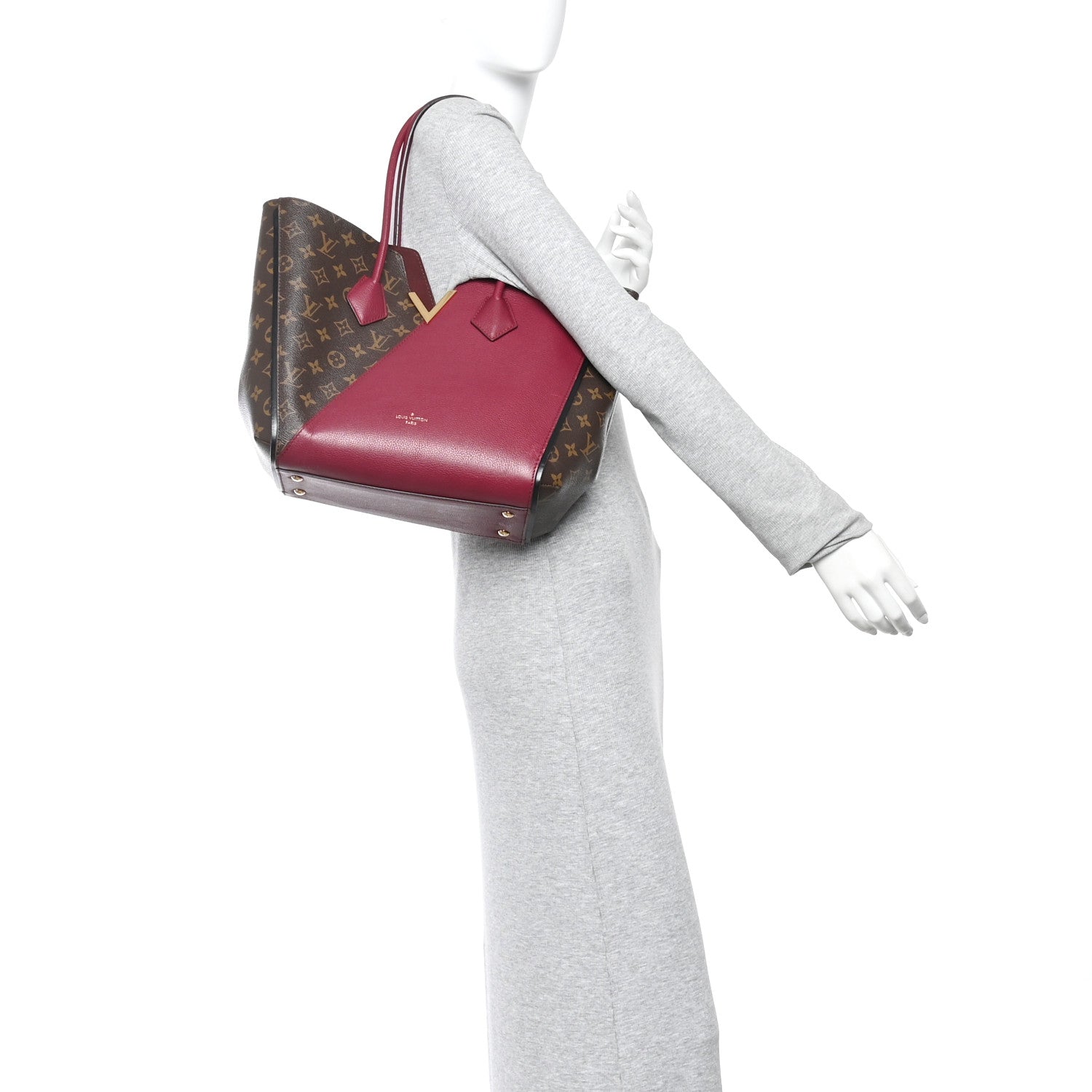 Louis Vuitton Calfskin Monogram Kimono Tote Grape 1875865
