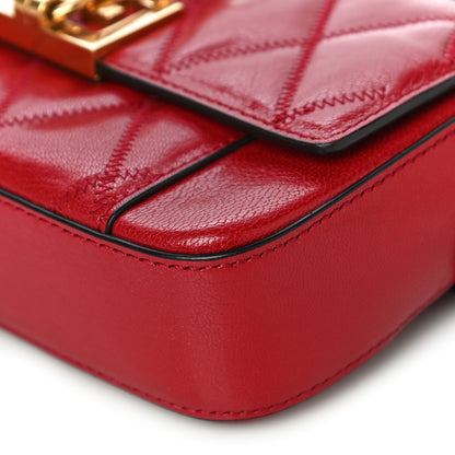 Givenchy Goatskin Quilted GV3 Mini Pocket Convertible Bag Vermillon 9 of 14
