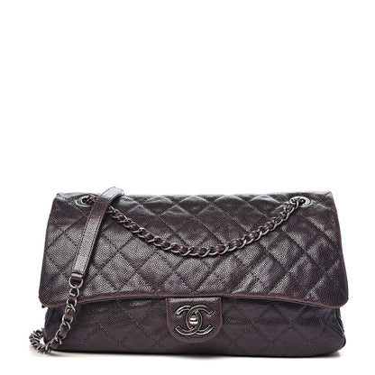 Chanel Iridescent Caviar Quilted Large Chic Flap Purple 1 of 16
