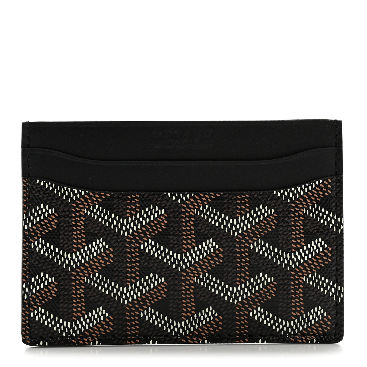 Goyardine Saint Sulpice Card Holder Black Black