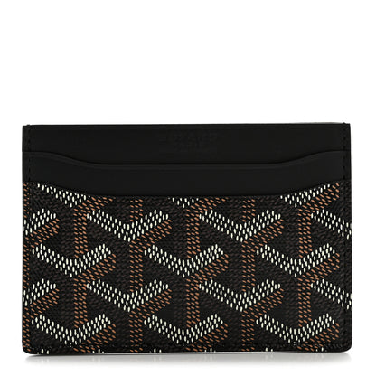 Goyard Goyardine Saint Sulpice Card Holder Black Black 1 of 8