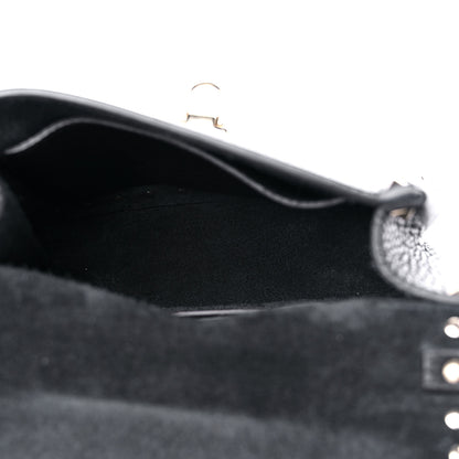 Valentino Garavani Grainy Calfskin Small Rockstud Top Handle Bag Black 5 of 11