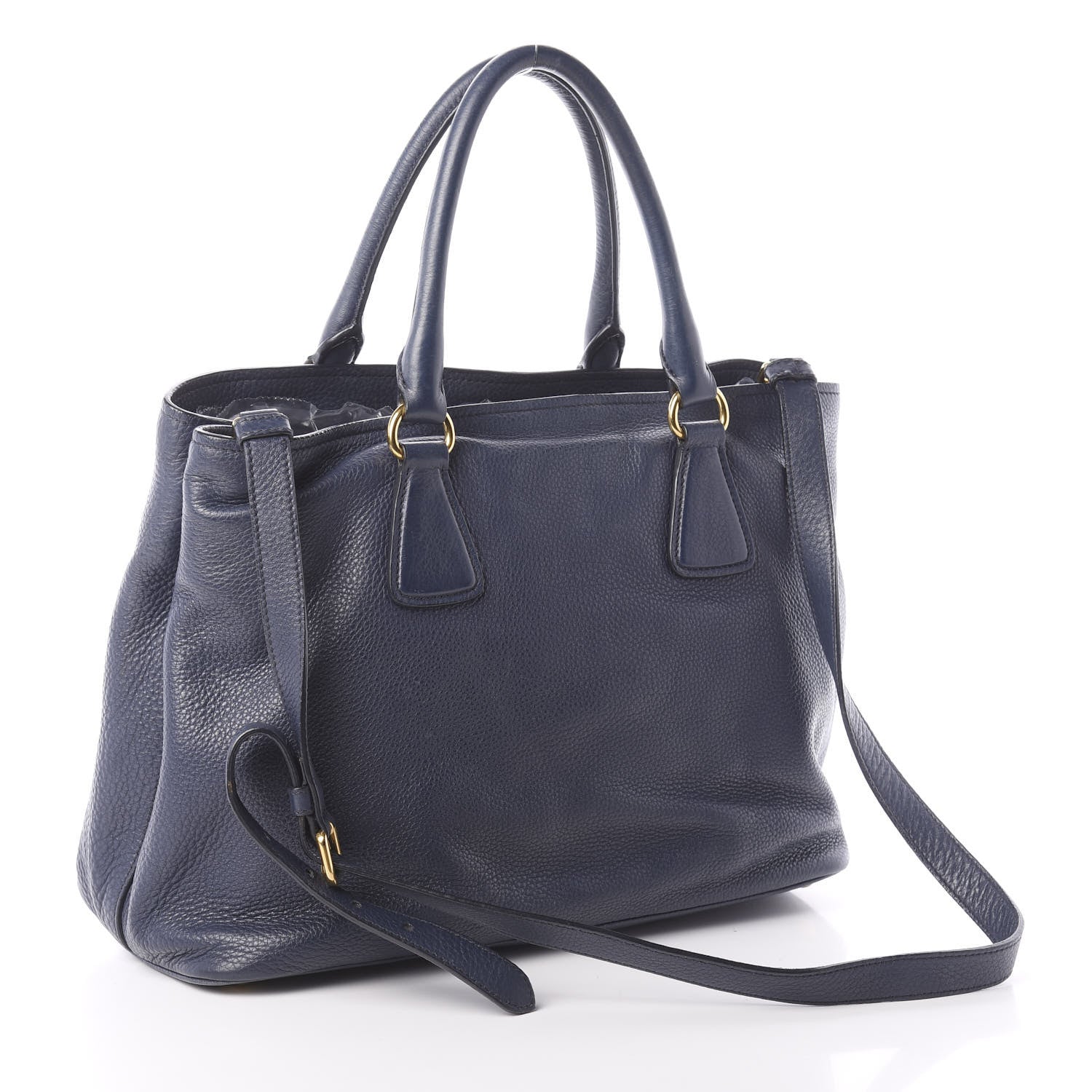 Prada Vitello Daino Tote Bluette 4 of 10