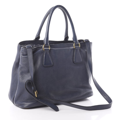Prada Vitello Daino Tote Bluette 4 of 10