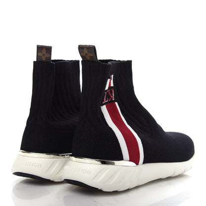 Louis Vuitton Stretch Fabric Aftergame Sneaker Boots 37 Black 4 of 10
