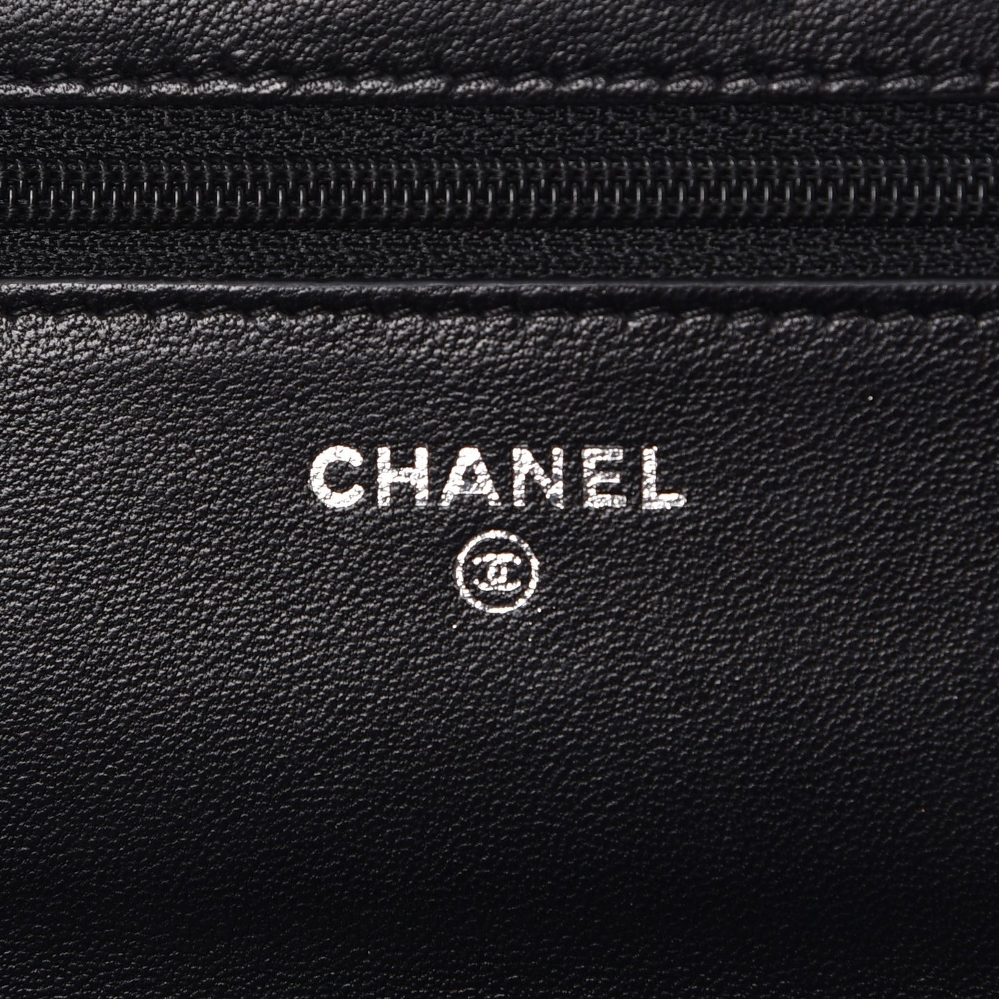 Lambskin Quilted Boy Wallet On Chain WOC Black
