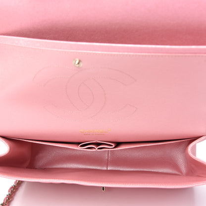 Chanel Iridescent Caviar Quilted Jumbo Double Flap Rose Pink 5 of 11