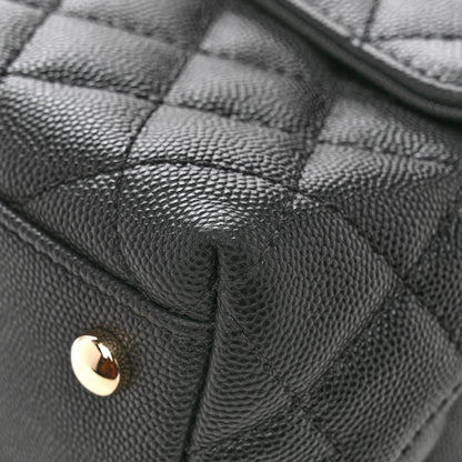 Chanel Caviar Quilted Small Coco Handle Flap Black 11 of 12