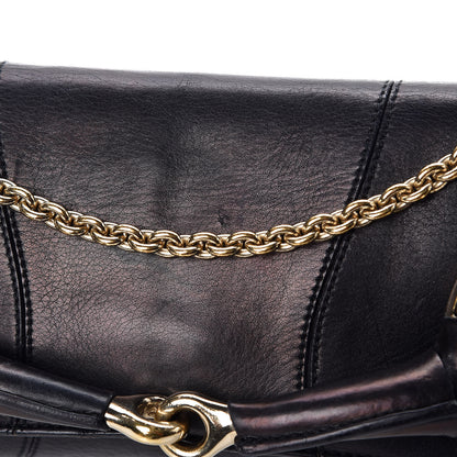 Gucci Calfskin Horsebit Chain Clutch Black 16 of 16
