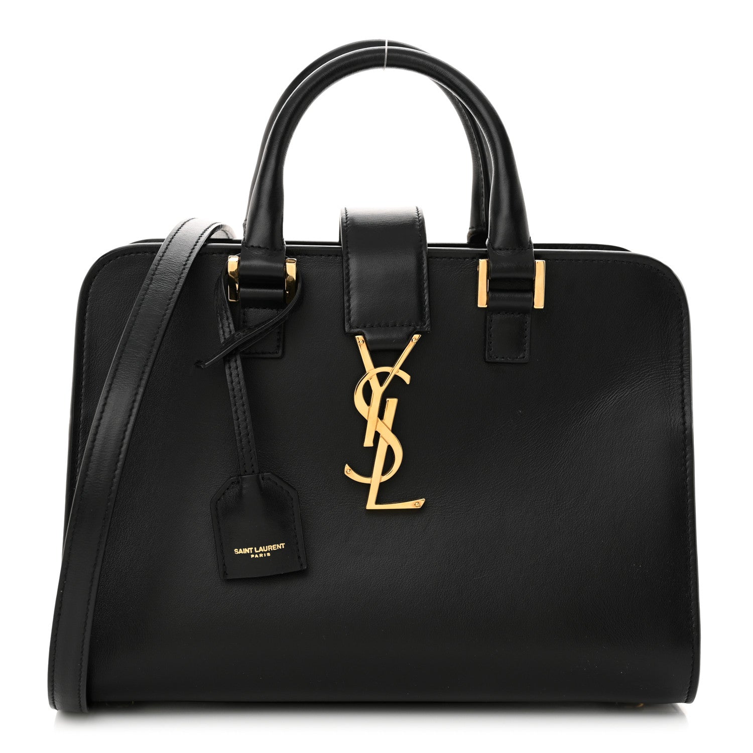 Saint Laurent Calfskin Monogram Baby Cabas Black 1 of 11