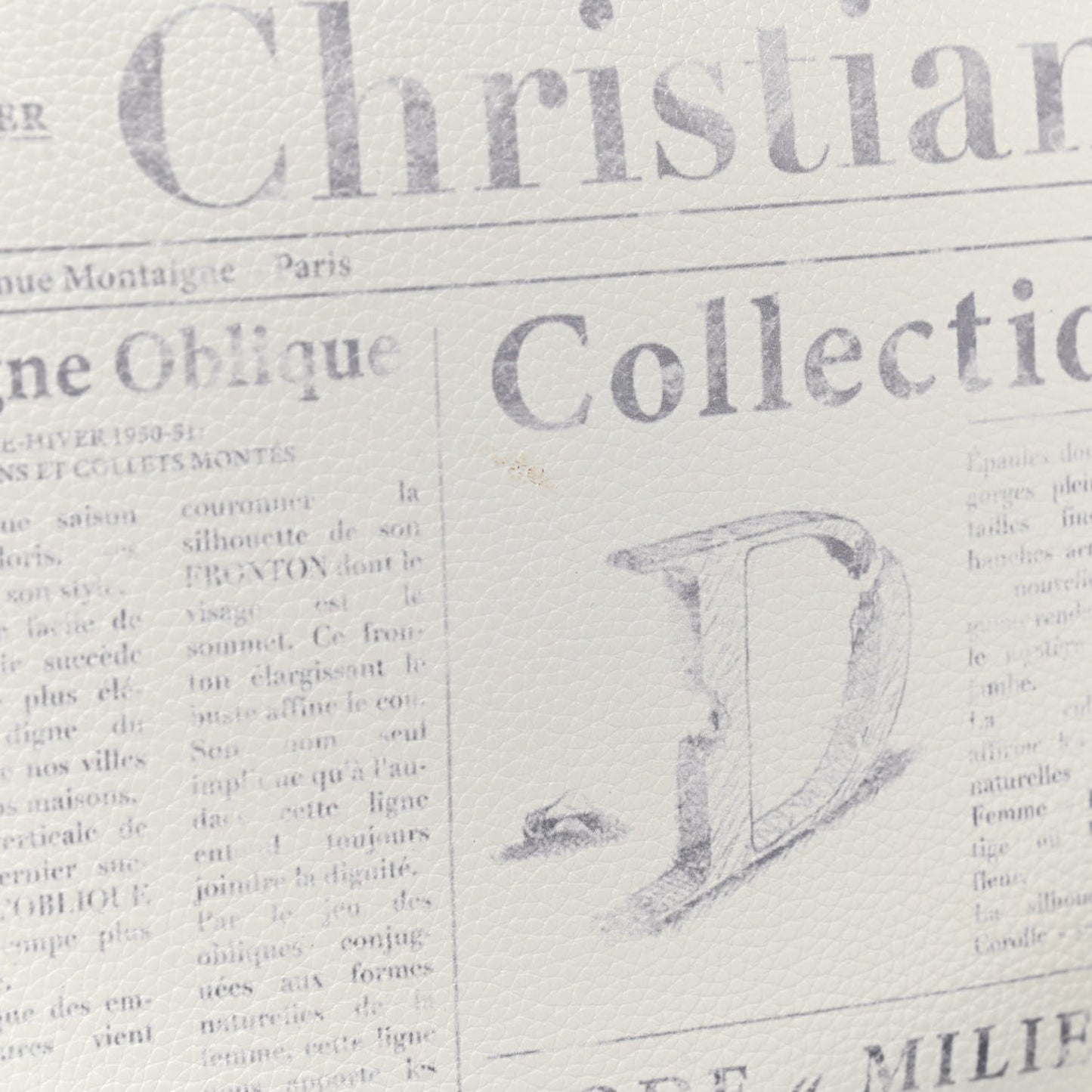 X DANIEL ARSHAM Grained Calfskin Newspaper Wristlet White