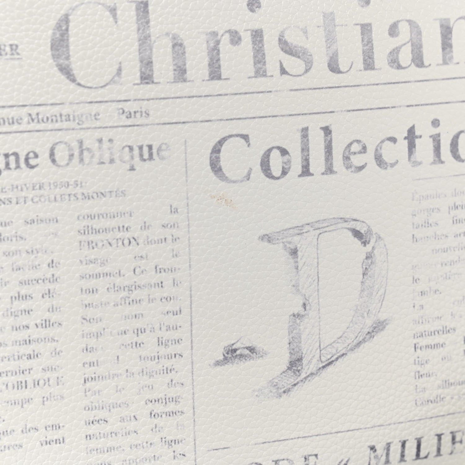 Christian Dior X DANIEL ARSHAM Grained Calfskin Newspaper Wristlet White 7 of 7