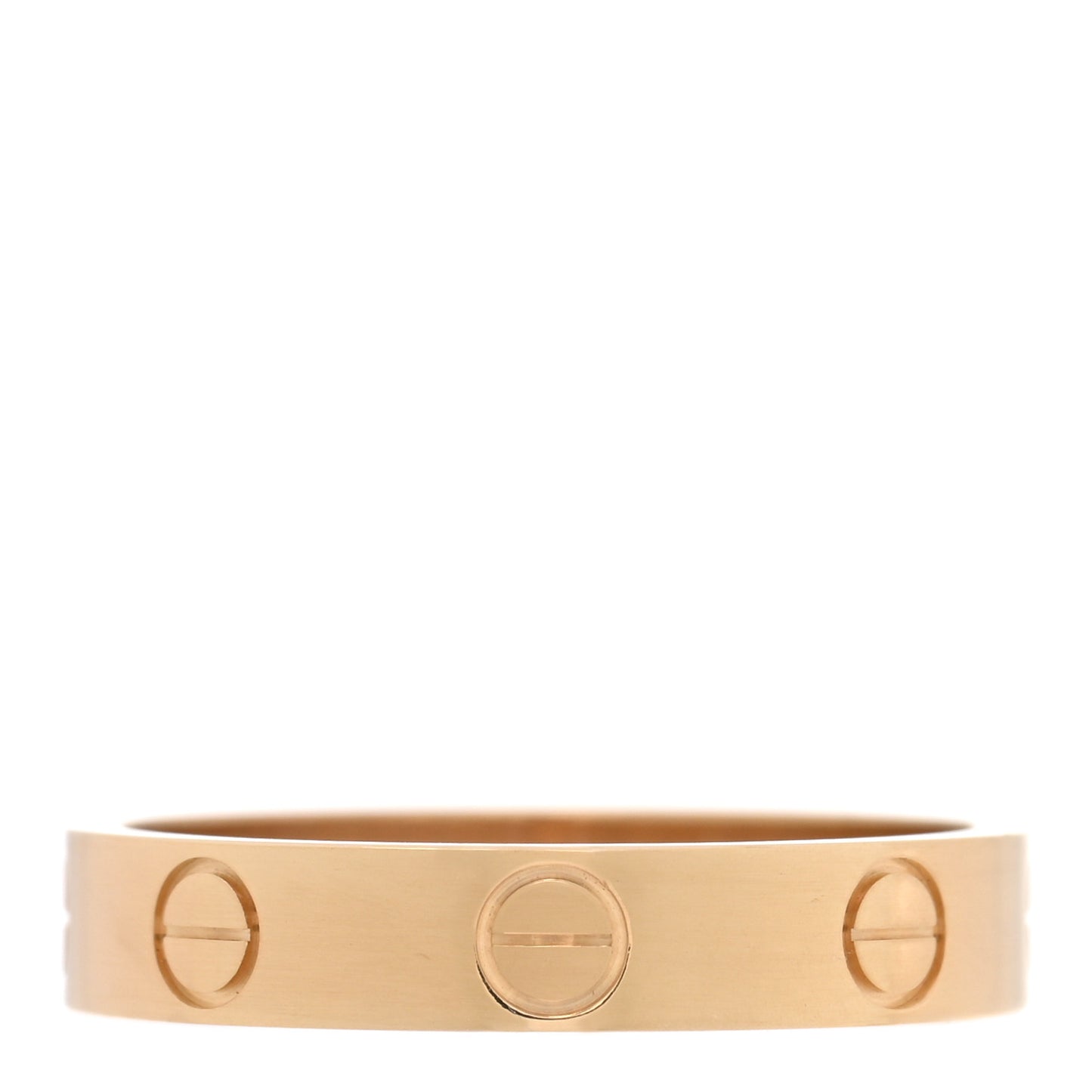 18K Yellow Gold 3.5mm LOVE Wedding Band Ring 52 6