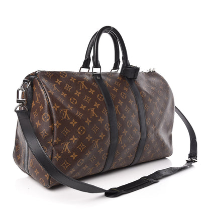Louis Vuitton Monogram Macassar Keepall Bandouliere 45 3 of 10