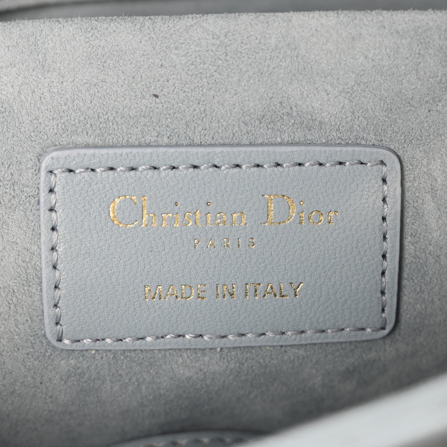 Christian Dior Lambskin Cannage Medium Lady D-Joy Light Blue 6 of 11