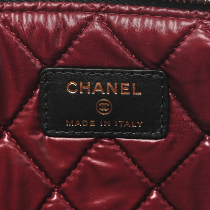 Chanel Aged Calfskin Lucky Charms Quilted Medium Reissue Cosmetic Case Black 6 of 7