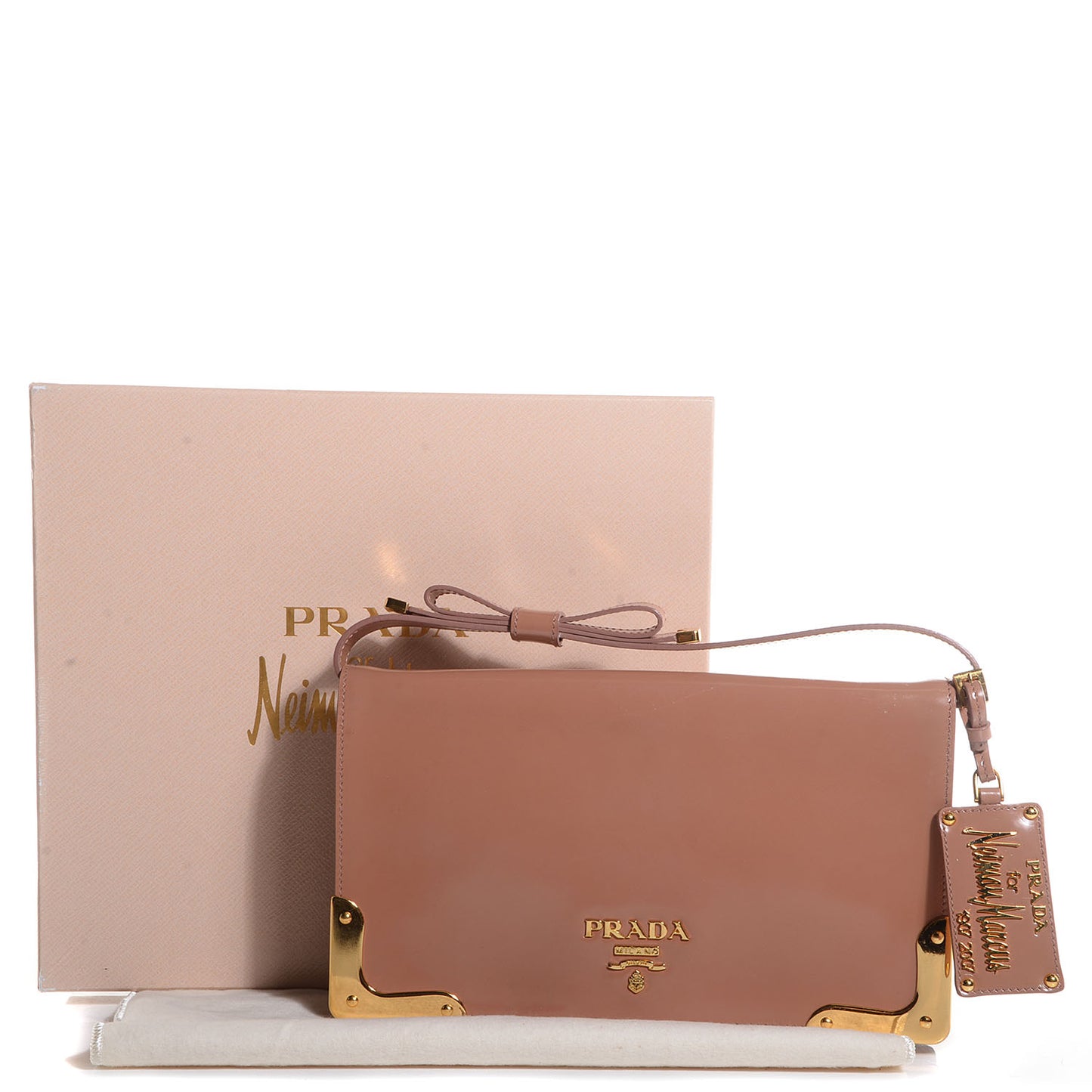 Spazzolato Leather NM Pochette Nudo