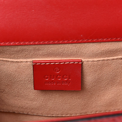 Gucci Guccissima Small Padlock Shoulder Bag Hibiscus Red 6 of 10