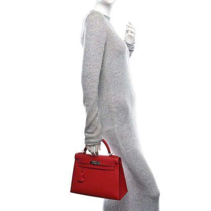 Hermes Epsom Kelly Sellier 28 Rouge Casaque 2 of 11