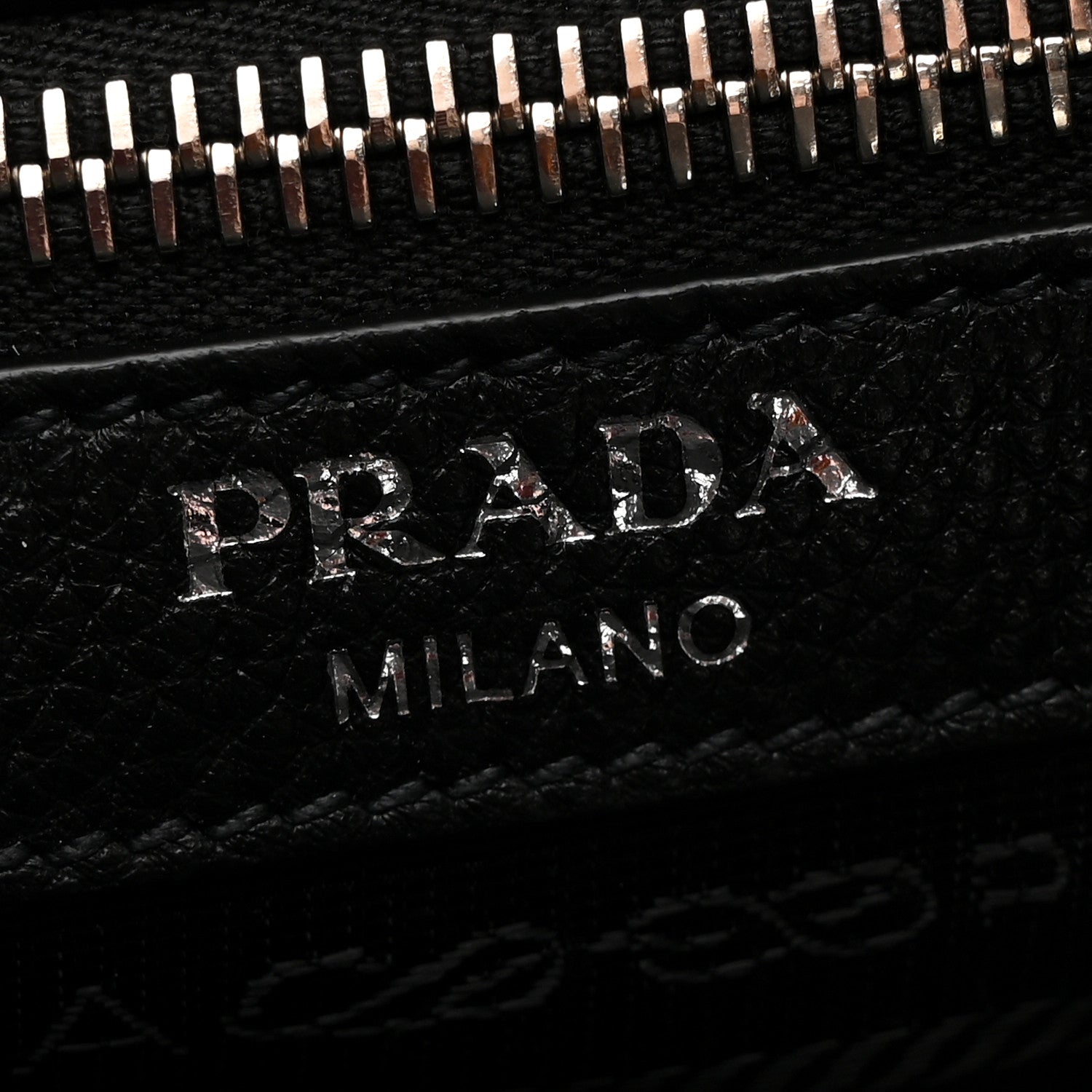 Prada Vitello Daino Bucket Bag Black 6 of 10