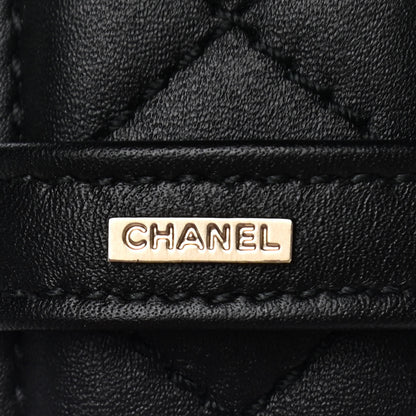 Chanel Lambskin Quilted CC Chain Belt 85 34 Black 3 of 15