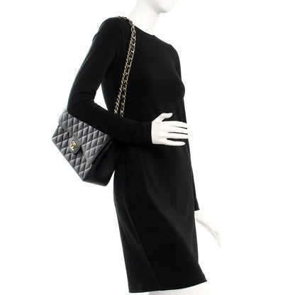 Chanel Caviar Quilted Jumbo Double Flap Black 2 of 8
