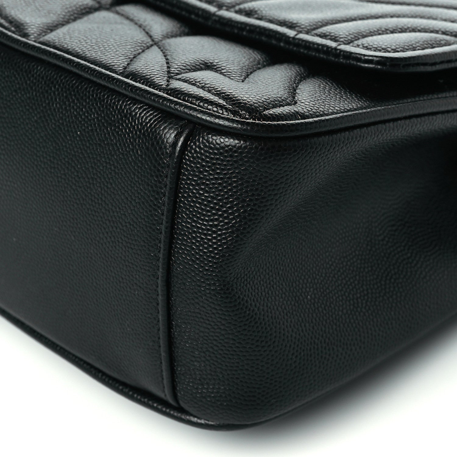 Salvatore Ferragamo Calfskin Quilted Gancini Flap Bag Black 9 of 9