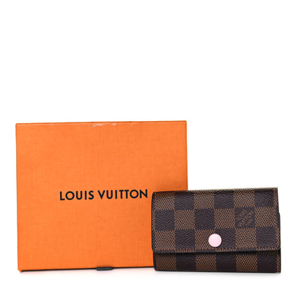 Louis Vuitton Damier Ebene Multicles 6 Key Holder Rose Ballerine 8 of 8