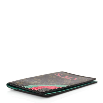 Louis Vuitton Monogram Passport Cover Pink Turquoise 7 of 7