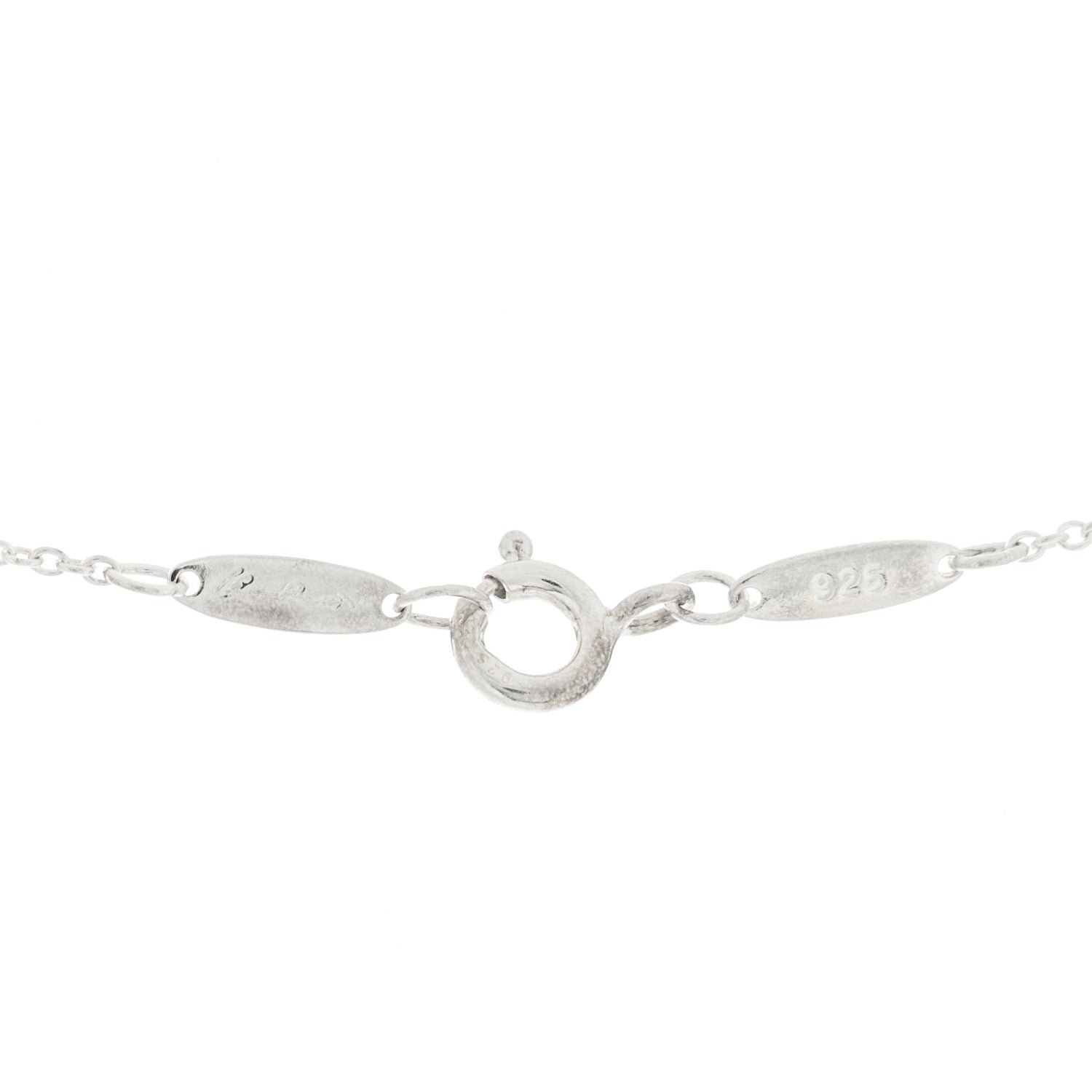 Tiffany Sterling Silver Elsa Peretti Open Wave Pendant Necklace 5 of 7