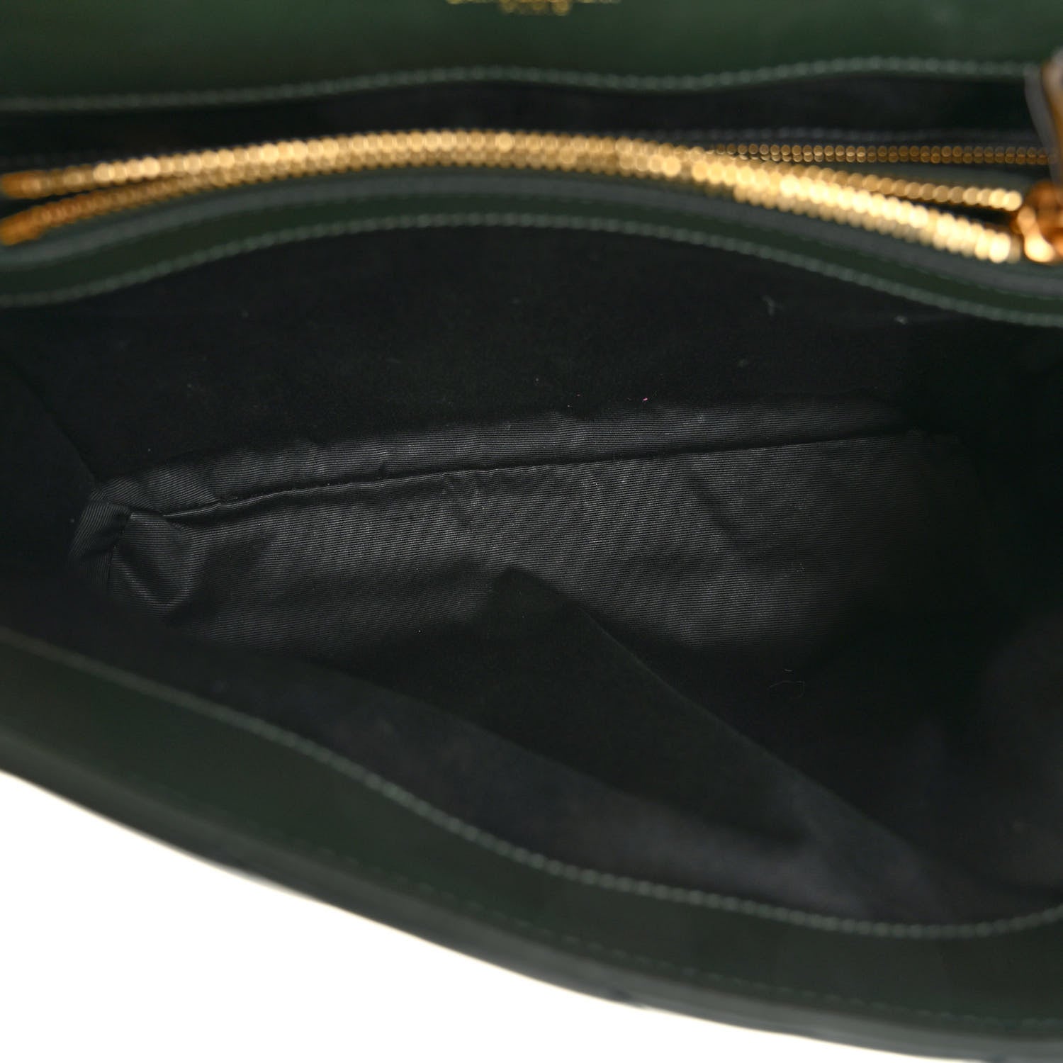 Saint Laurent Calfskin Y Quilted Monogram Medium Loulou Chain Satchel Dark Leaf 5 of 9
