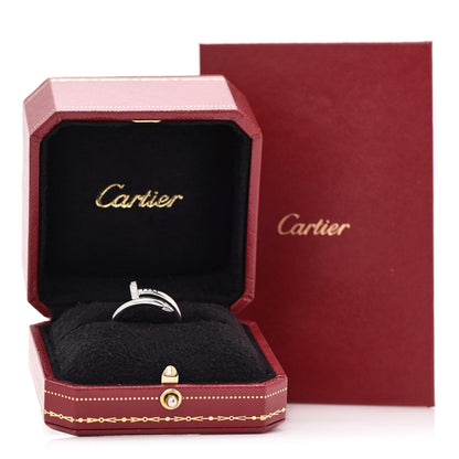 Cartier 18K White Gold Diamond Juste Un Clou Ring 53 6.25 5 of 5