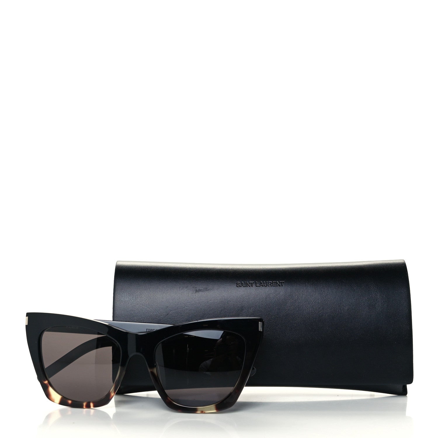 Saint Laurent New Wave SL214 Kate Cat Eye Sunglasses White Havana 8 of 8