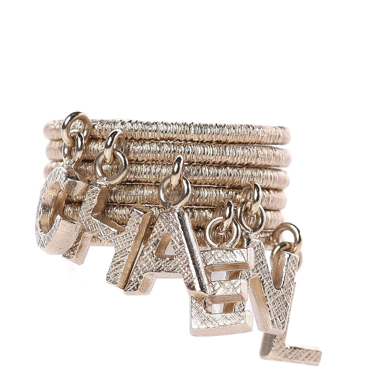 Logo Stackable Ring Set 6 Gold