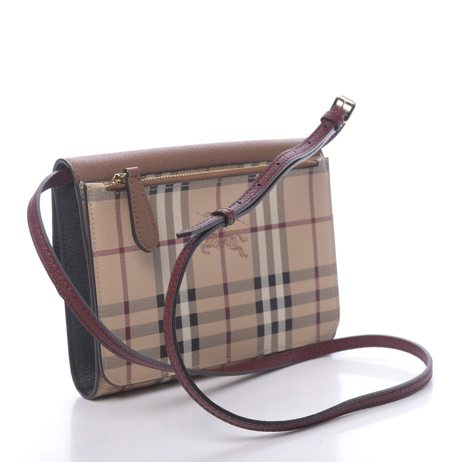 Burberry Haymarket Check Small Loxley Crossbody Bright Toffee 3 of 11