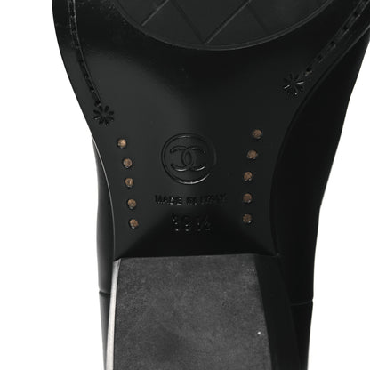 Chanel Calfskin CC High Boots 39.5 Black 8 of 13