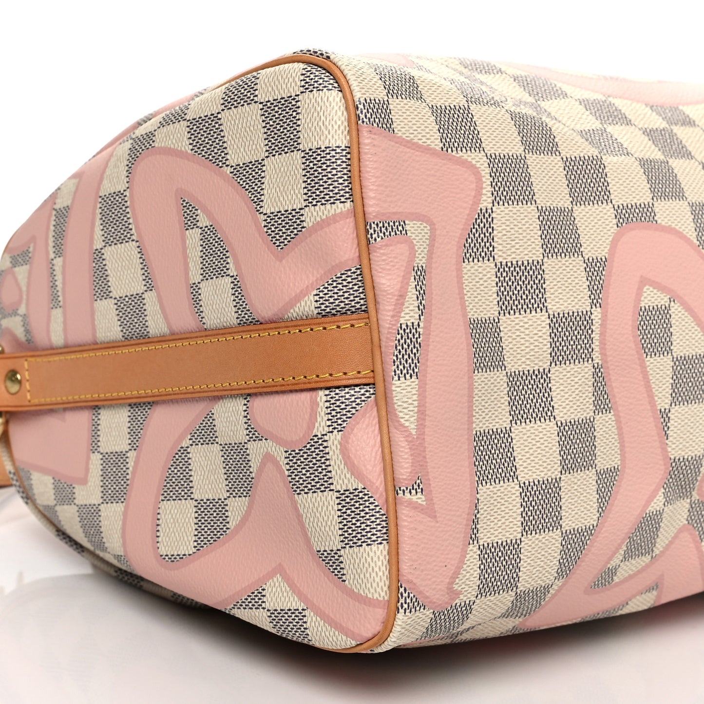 Damier Azur Tahitienne Speedy Bandouliere 30 Rose Ballerine