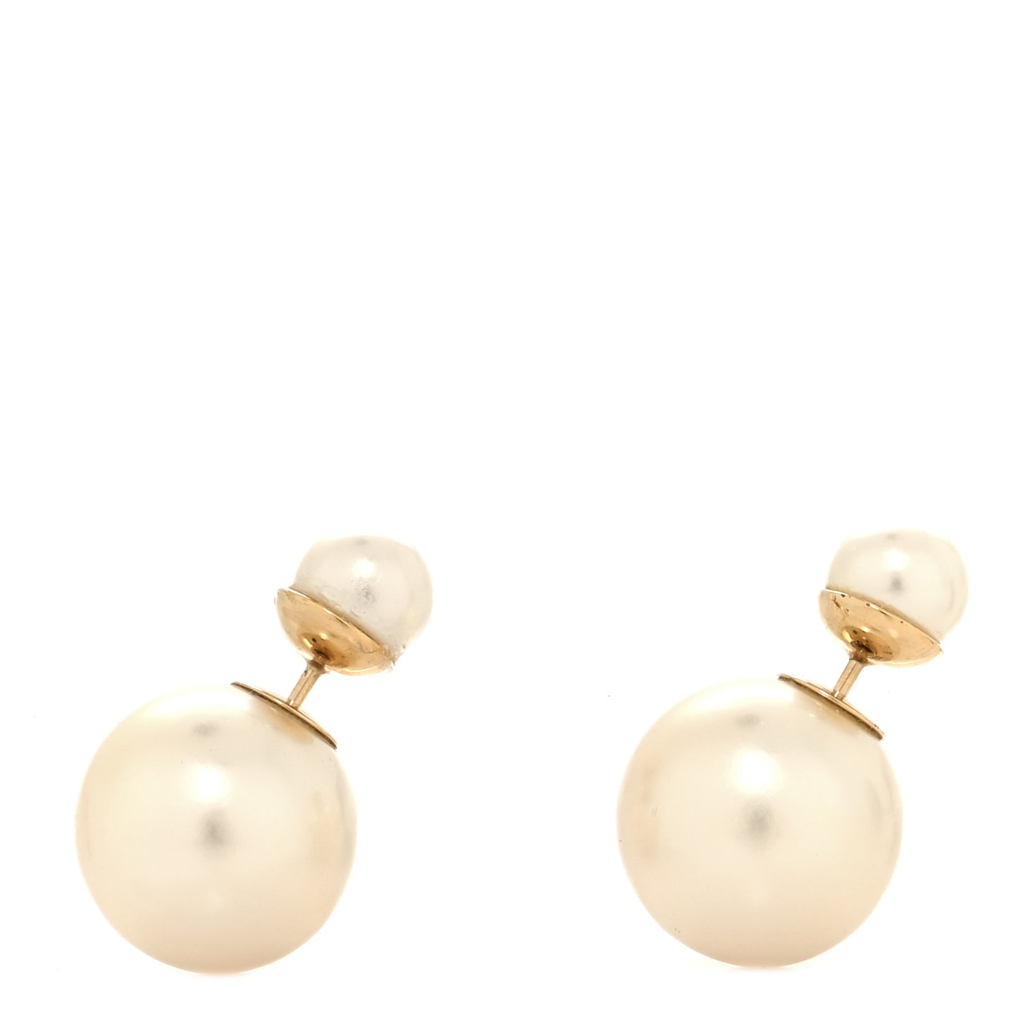 Pearl Mise En Dior Tribal Earrings Gold