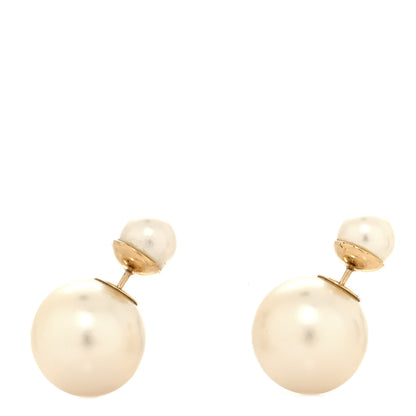 Christian Dior Pearl Mise En Dior Tribal Earrings Gold 1 of 5