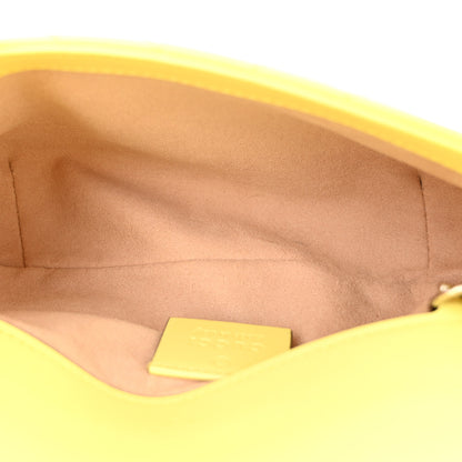 Gucci Calfskin Matelasse Super Mini GG Marmont Shoulder Bag Banana 5 of 12