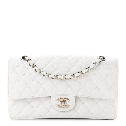 Chanel Caviar Quilted Medium Double Flap White 1 of 9