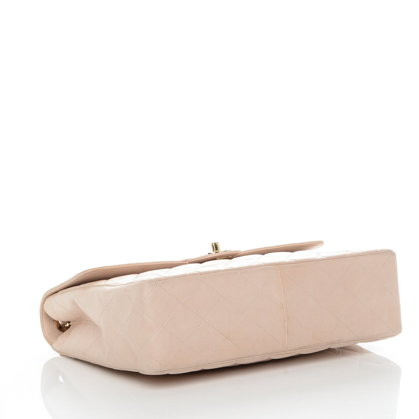 Lambskin Quilted Jumbo Single Flap Pink
