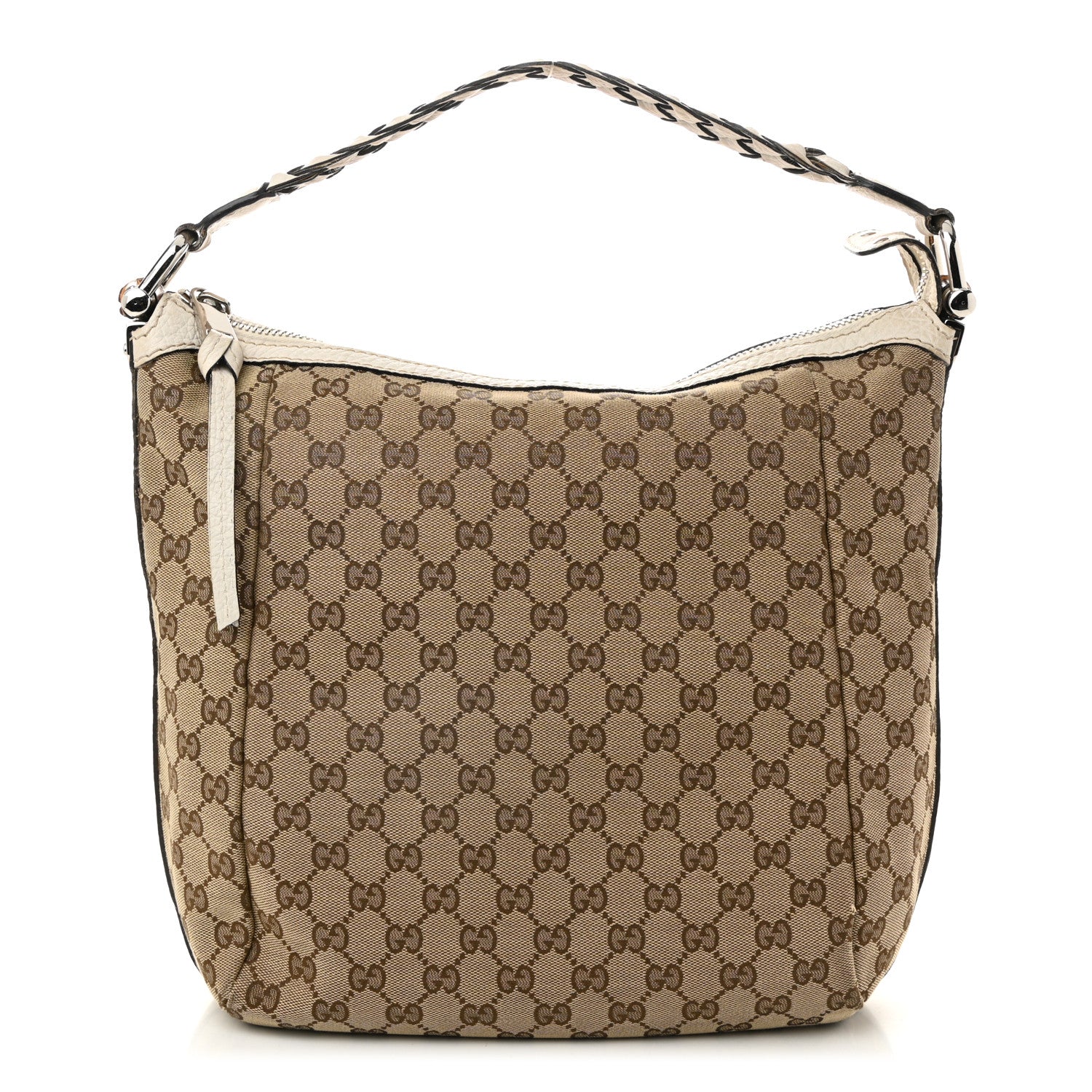 Gucci Monogram Bamboo Bar Medium Hobo Off White 1 of 11