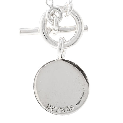 Hermes Sterling Silver Amulettes H Confettis Pendant Necklace 4 of 5