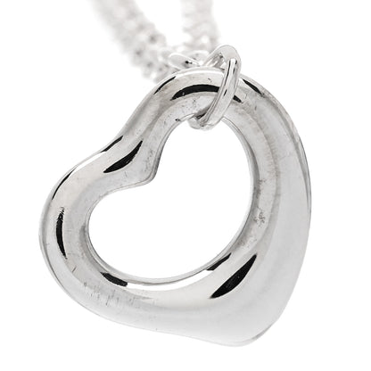 Tiffany Sterling Silver Elsa Peretti Open Heart Charm Bracelet 6 of 6