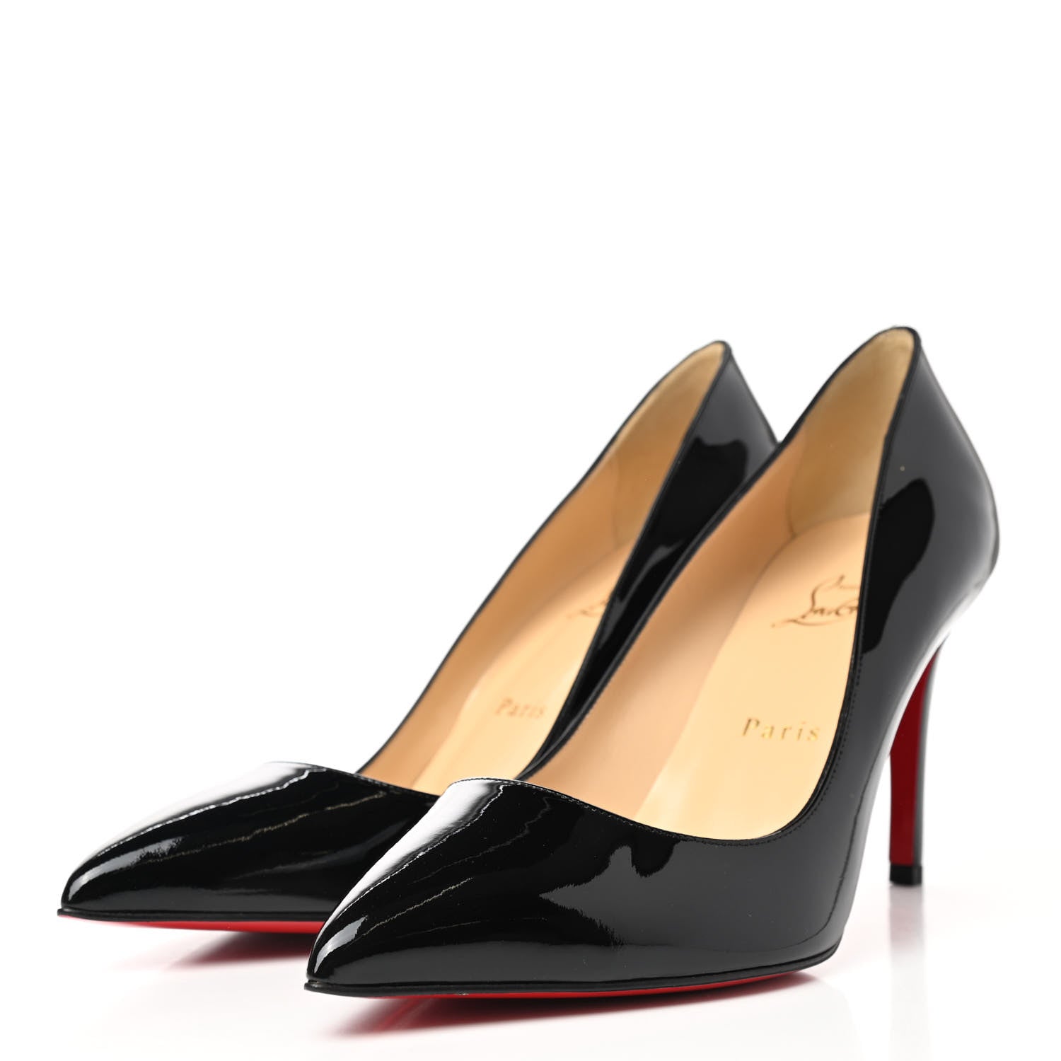 Christian Louboutin Patent Pigalle Follies 85 Pumps 38.5 Black 3 of 8