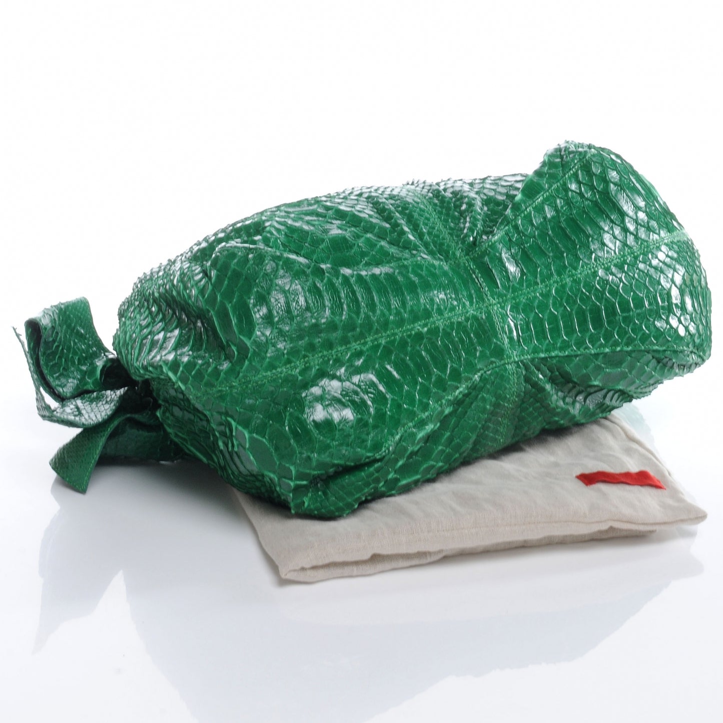 Python Large Nuage Bow Hobo Emerald