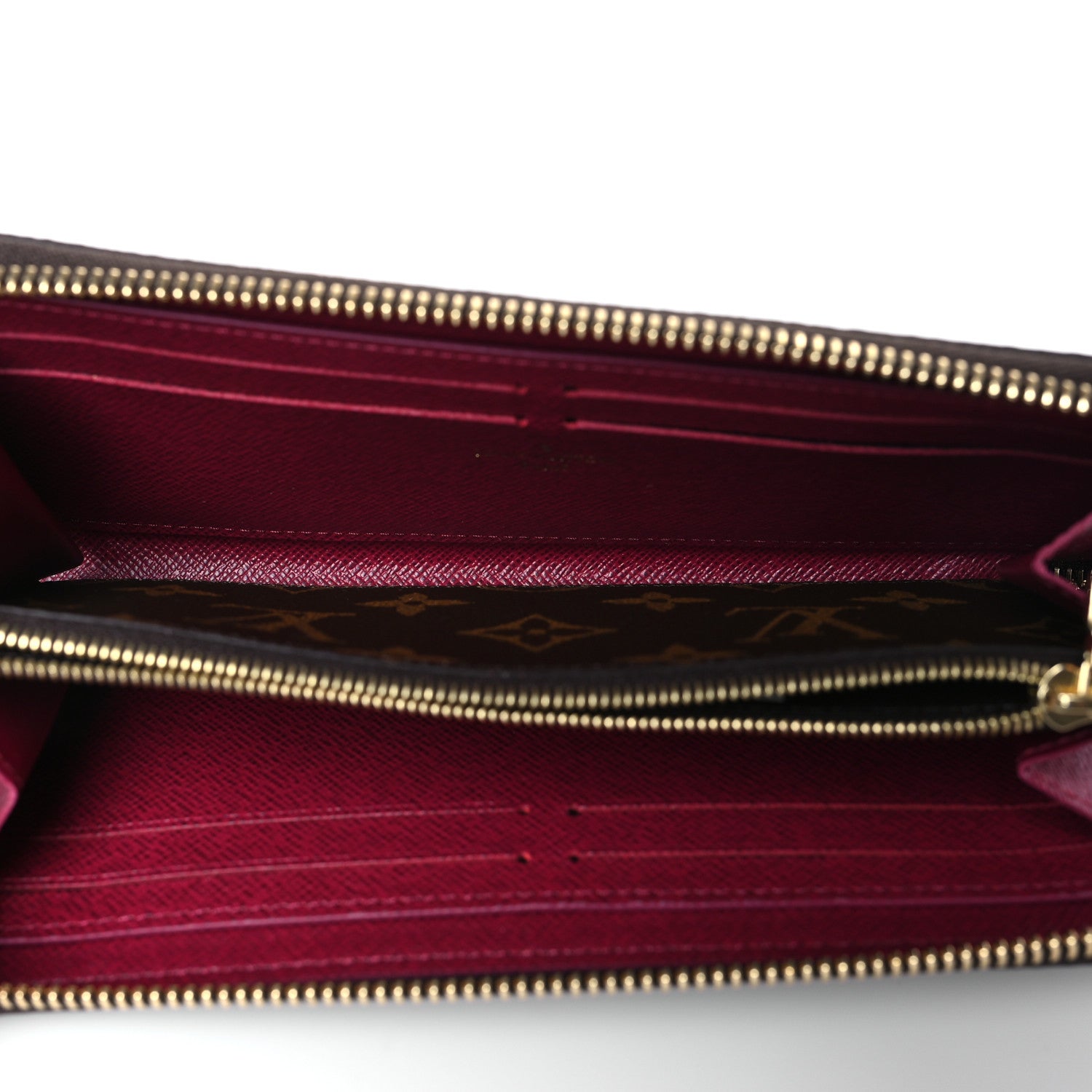 Louis Vuitton Monogram Clemence Wallet Fuchsia 5 of 6