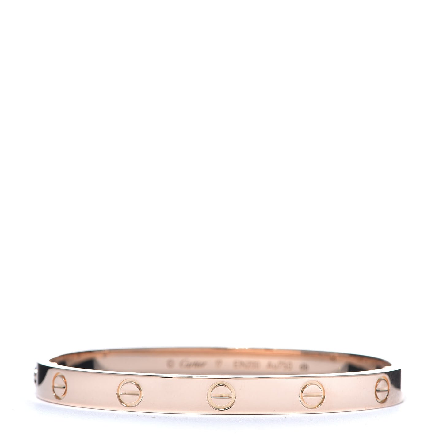 18K Pink Gold LOVE Bracelet 17